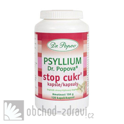 Dr. Popov Psyllium Stop cukr 120 cps