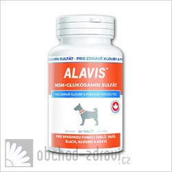 ALAVIS MSM+Glukosamin sulft pro psy 60 tbl