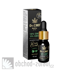 Dr. CBD 15 % CBD, 5 % CBG Duo Combo s mtou 10 ml