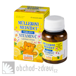  Mllerovi medvdci tablety s pchut citronu a vitaminem C 45 tbl