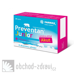 Preventan Junior Akut s jahodovou pchut 30 tbl